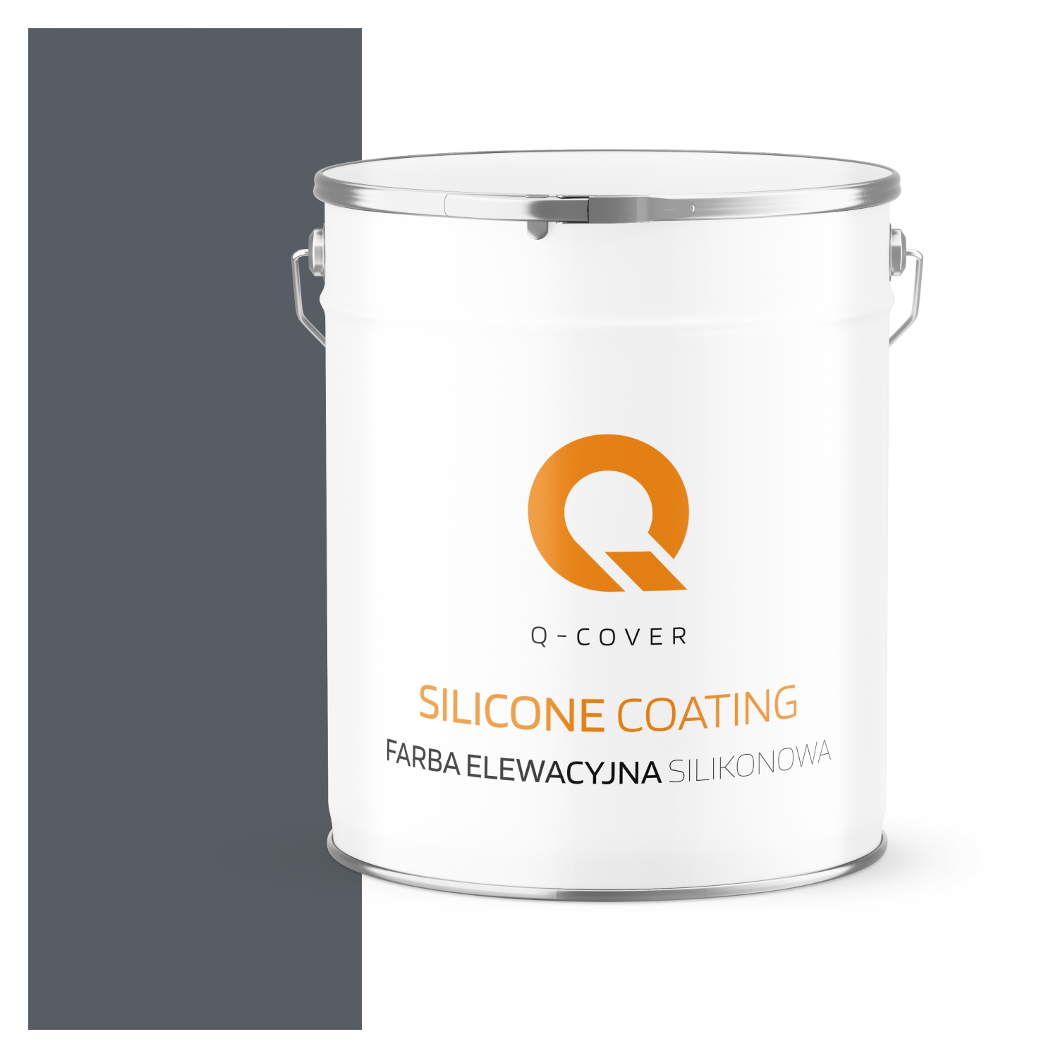 Fasádna Silikónová Fasádna Farba Šedá Grafitová F256 5L