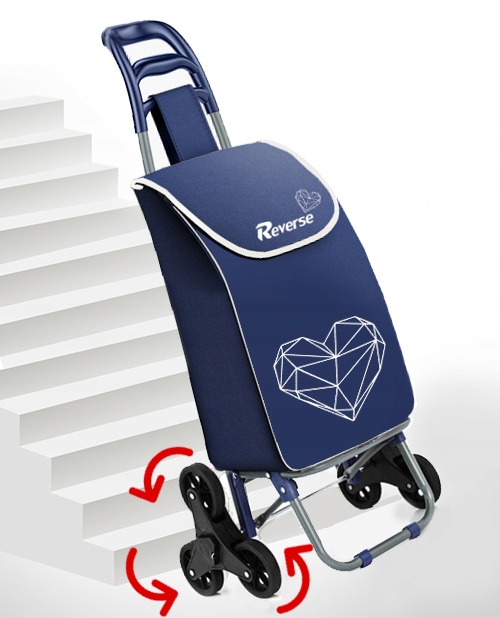 TORBA NA KÓŁKACH WÓZEK NA ZAKUPY SKŁADANY MOCNY 3K Wzór dominujący inny wzór