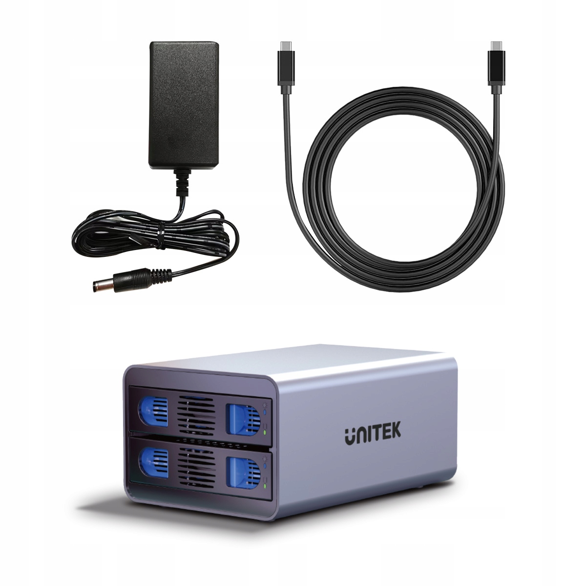 Unitek Vrecko na disky S1308A01 2,5 3,5 Sata Hdd Ssd 40TB Led