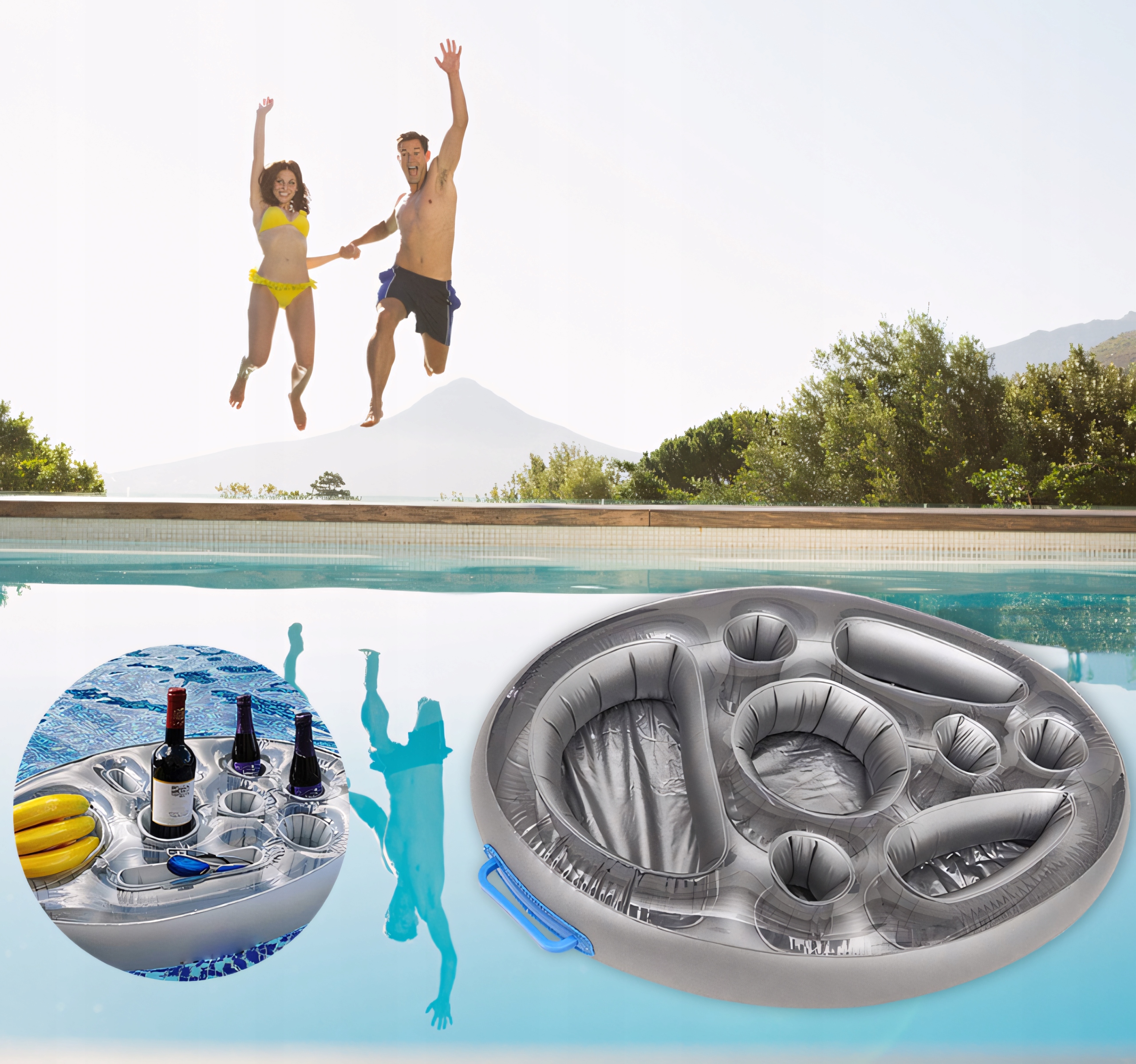 BAREK PODSTAWKA NA NAPOJE PŁYWAJĄCA DO BASENU DUŻA Marka inna