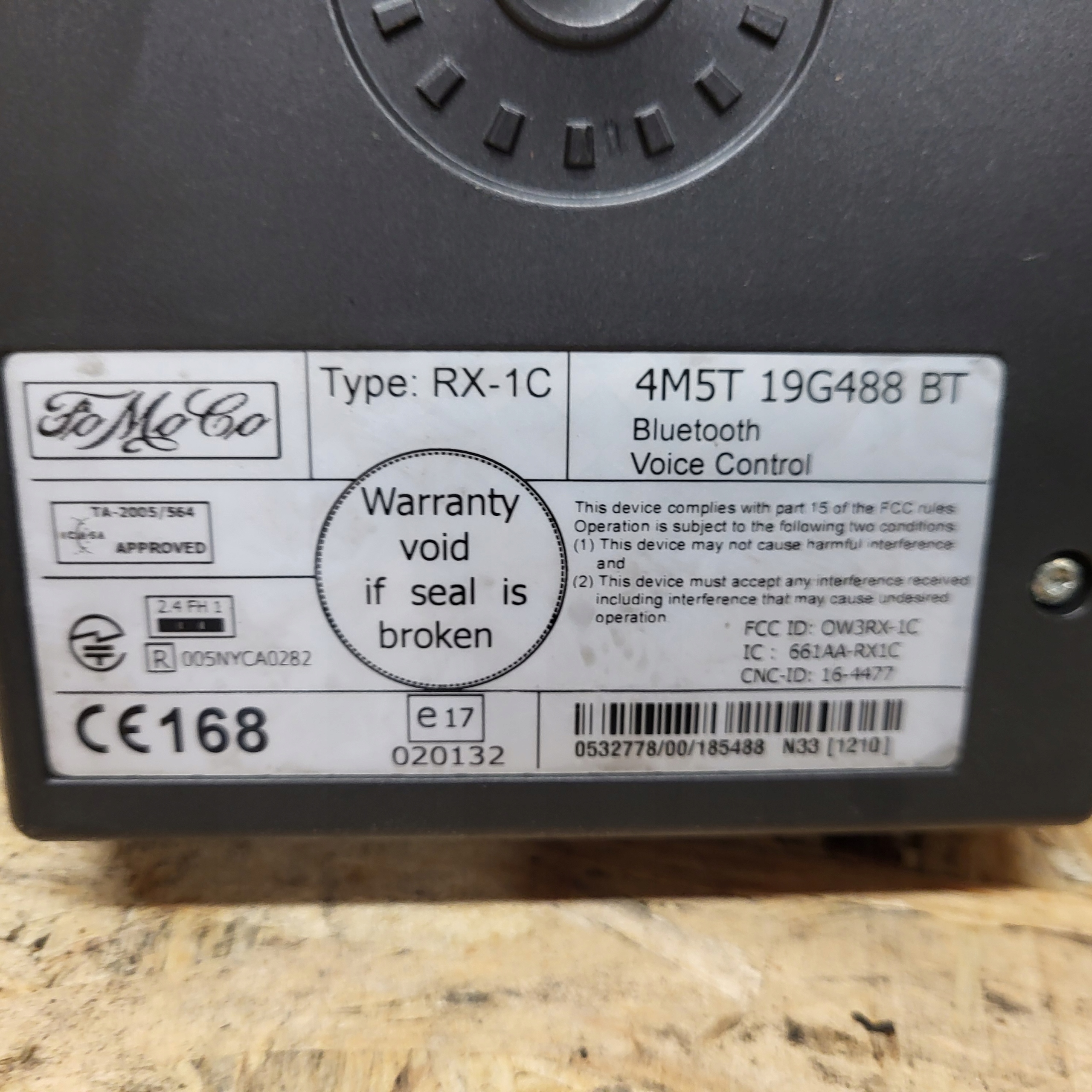 FORD FOCUS MK2 04-11r module BLUETOOTH 4M5T19G488BT