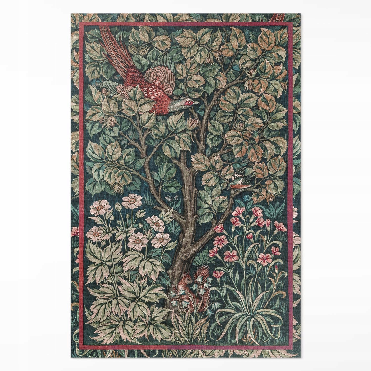 Dekoratívny vnútorný koberec s potlačou Bažant William Morris 100 x 150 cm