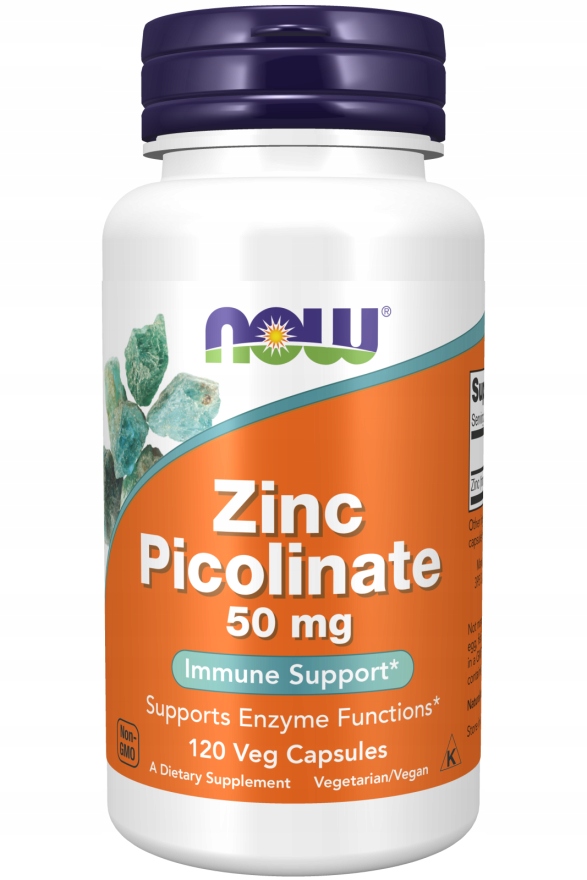 NOW FOODS ZINC PICOLINATE CYNK PIKOLINIAN 120kap