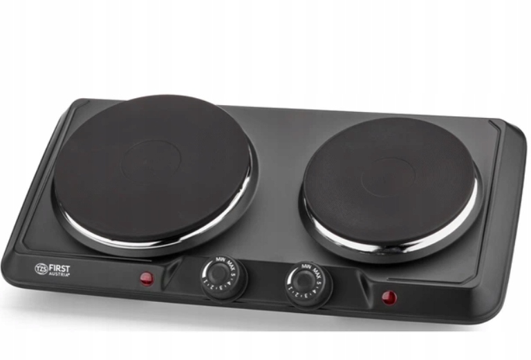 Kuchenka przenośna First Austria elektryczna żeliwna 2 palniki 2500 W mocna