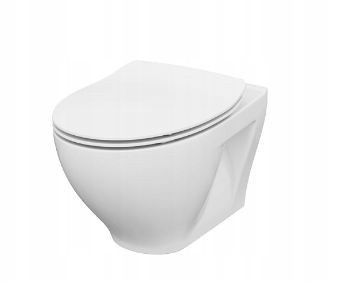 Miska zawieszana z deską Clean On Moduo Cersanit