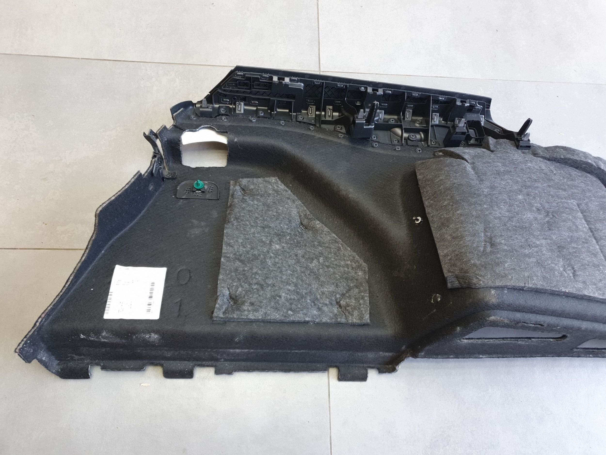 Mercedes-Benz E W213 boot upholstery left rear part A2136907103