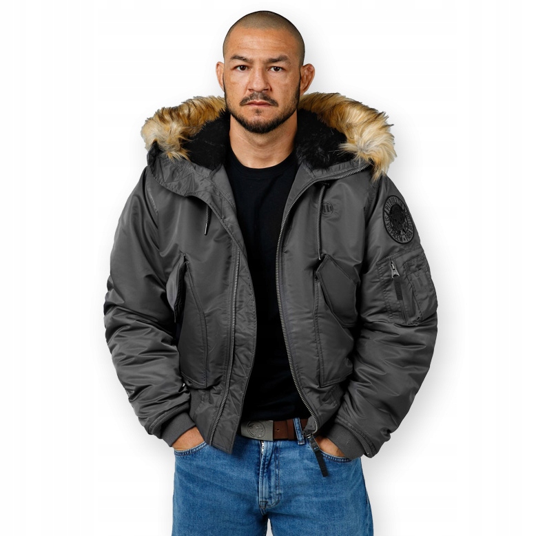 Pánská Zimní bunda Oversize s kapucí Pitbull Harvest Bomber