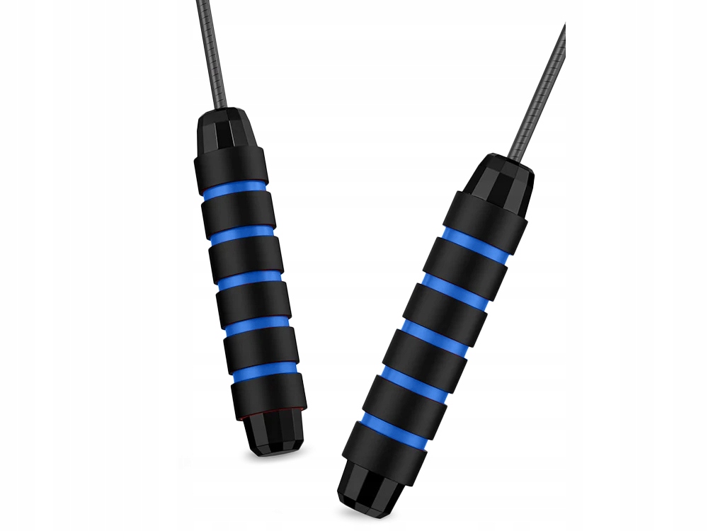 SKAKANKA FITNESS Z ŁOŻYSKAMI REGULOWANA CROSSFIT Materiał uchwytów pianka