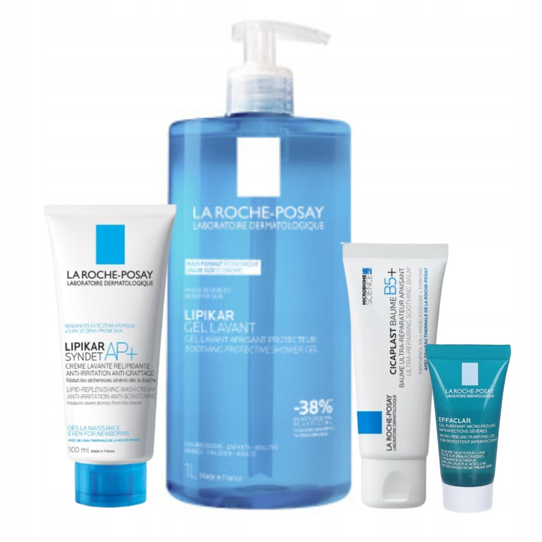 La Roche-Posay Cicaplast Balsam B5+ 40ml Lipikar Kojący Żel Myjący 1000ml