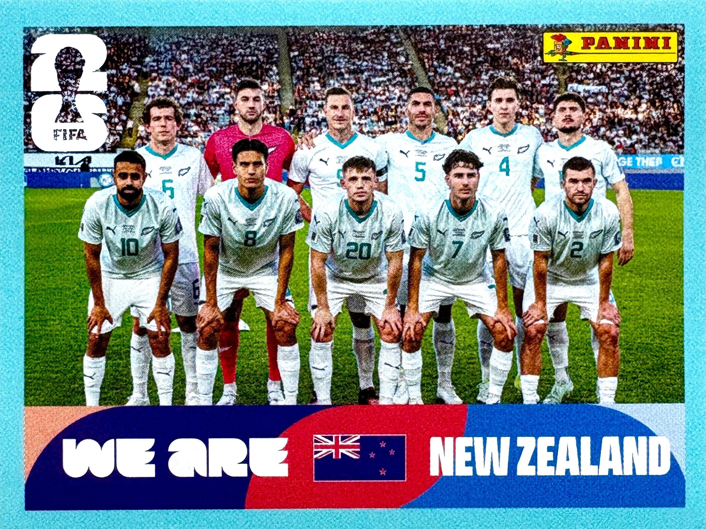 Naklejki Panini World Cup 2026 naklejka Team Nzl 13 Nowa Zelandia