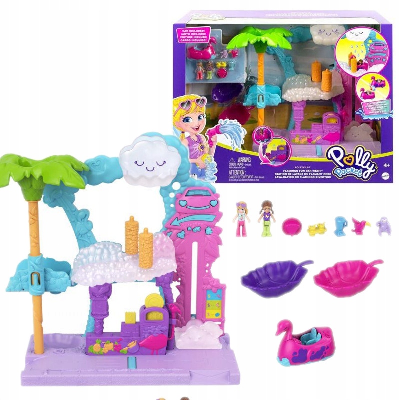 

Mattel Polly Pocket Flamingowa myjnia Zestaw HHJ05