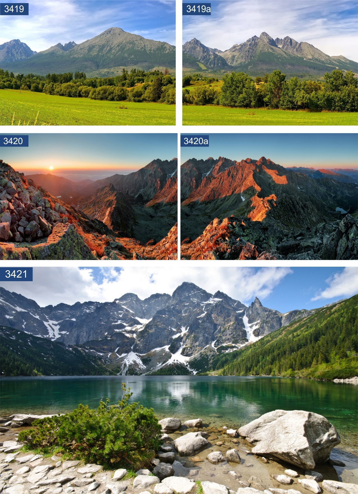 Plakat GÓRY Tatry Polskie 70x50 wybór wzorów Rodzaj bez ramy