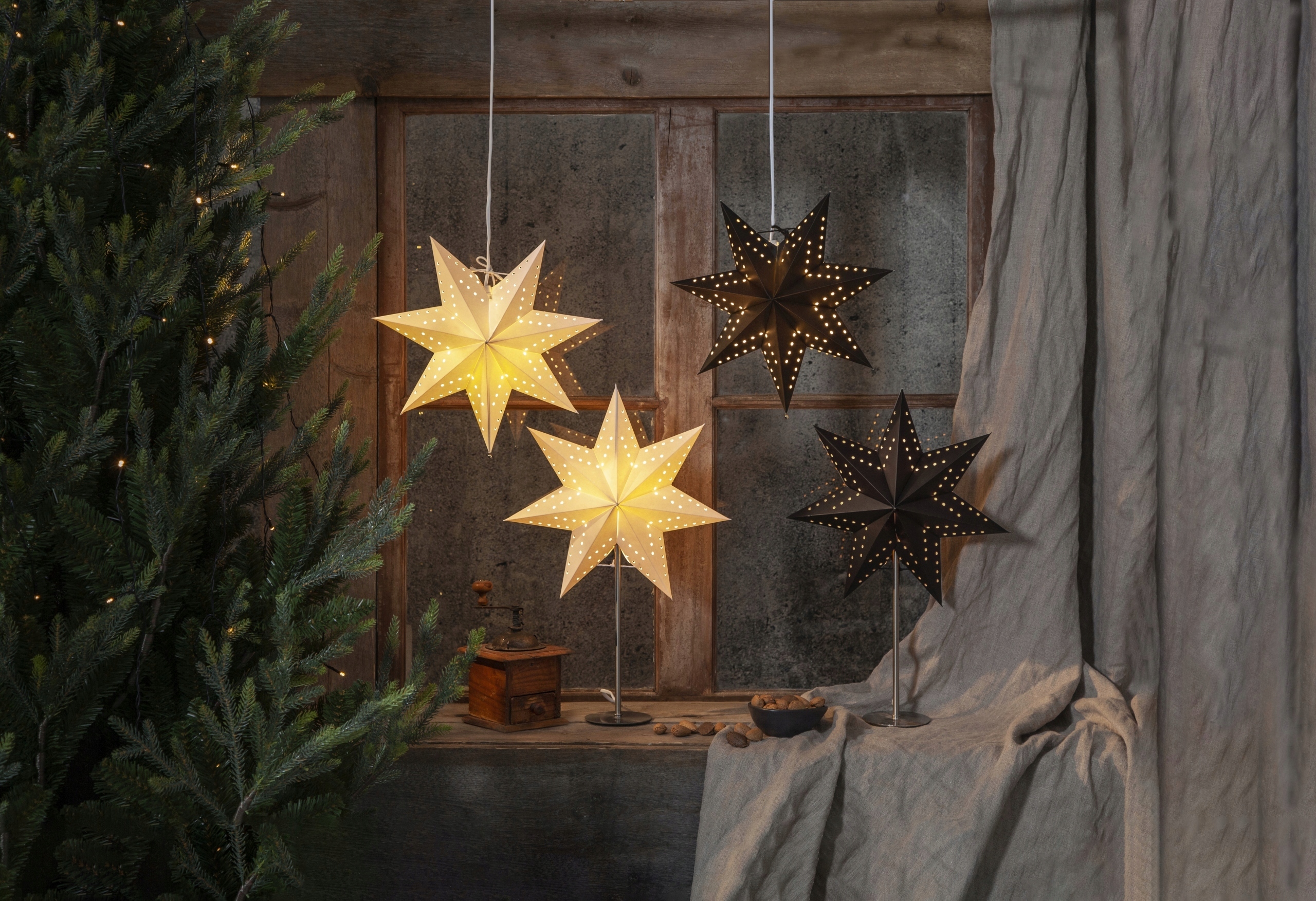 Gwiazda wisząca czarna 34 cm BOBO 236-52 Rodzaj inny