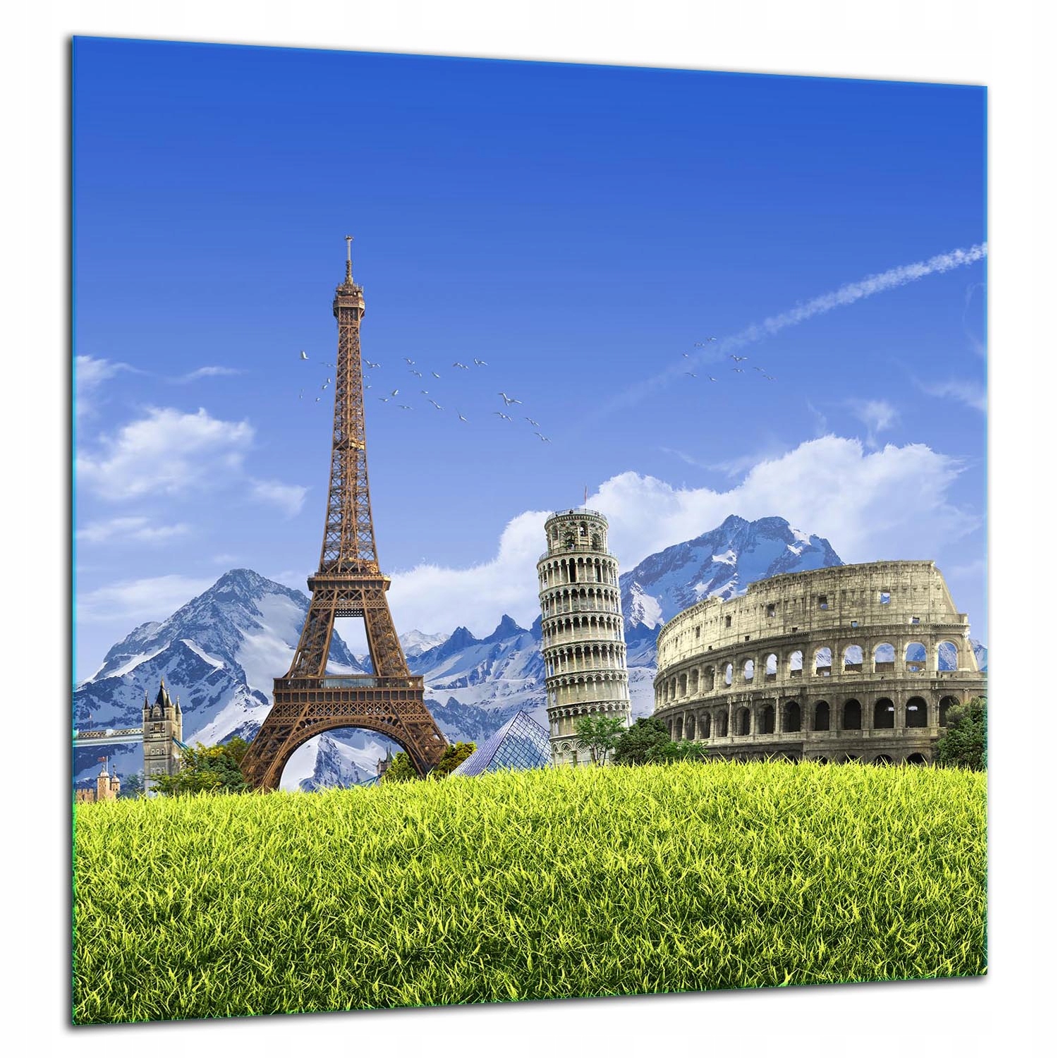 Ochranný Skleněný Panel Do Kuchyně 60x65 Město Lacobel 7v1