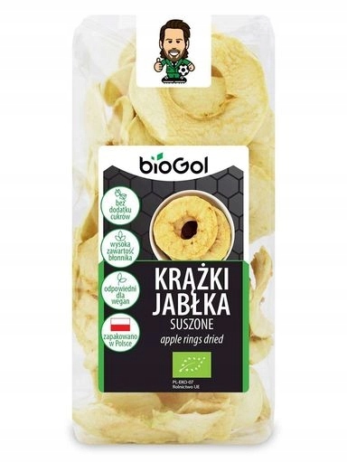 5 x Biogol Sušené jablkové kroužky Bio 50 G
