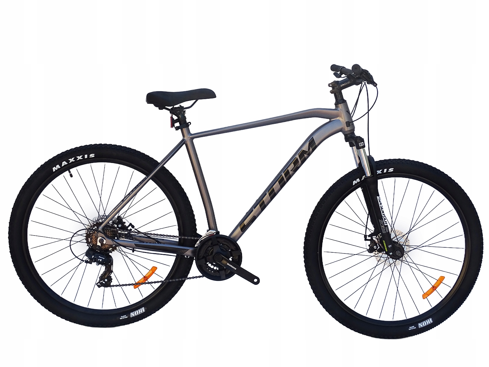 Rower 29 Storm Shark 1.0 Górski Mtb Aluminiowy Rama 21'' Tarczowe Szary Mat