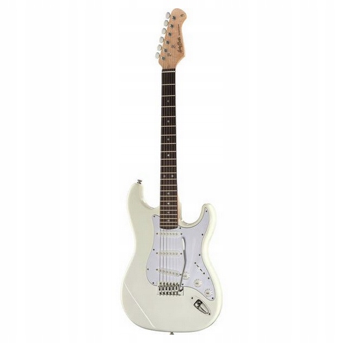 Elektrická kytara Harley Benton ST-20 Wh Standard Series s Tremolo Bílá