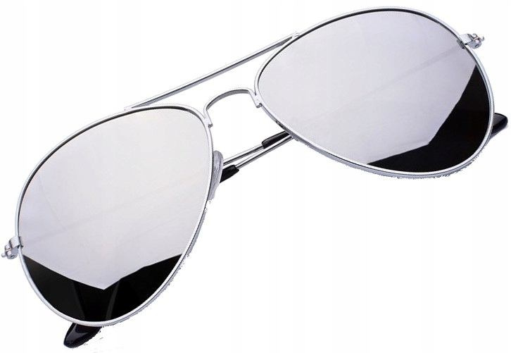 

Okulary Męskie Aviator Pilotki metalowe retro
