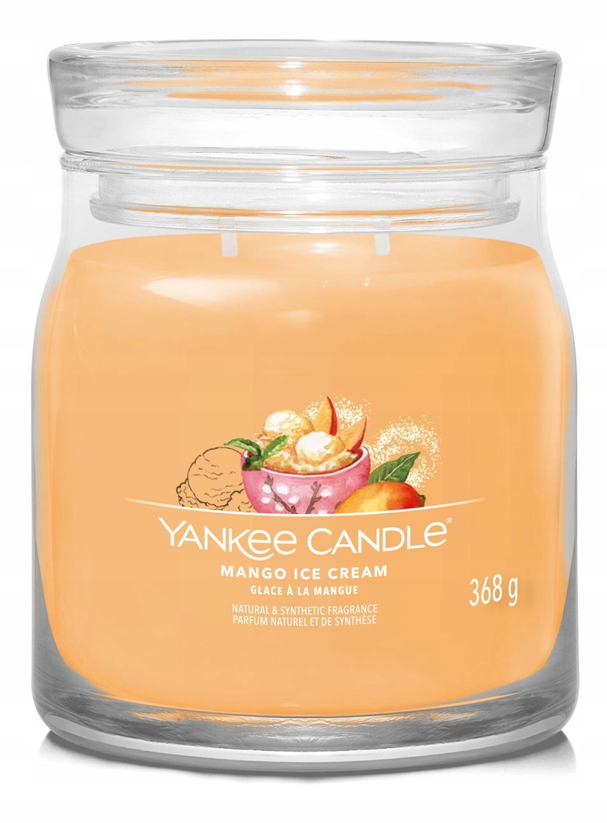 Yankee Candle Vonná svíčka Mango Ice Cream 368 g