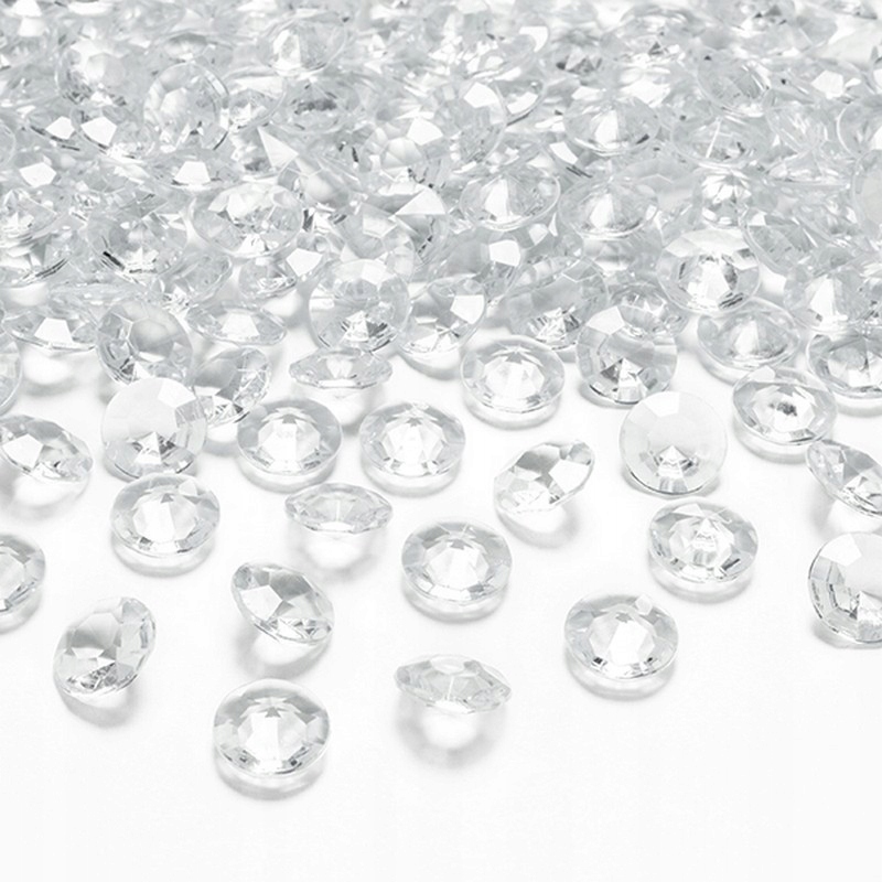 

Diamenciki na stoły 100szt Bezbarwne komunia