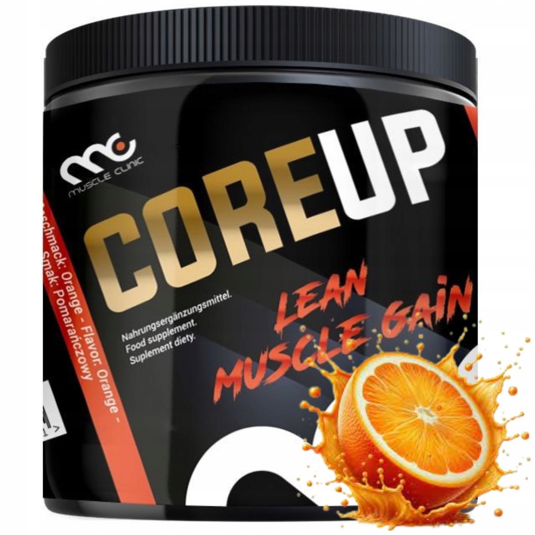 Muscle Clinic CoreUP 300 g pomeranč kreatin cordyceps pískavice monohydr