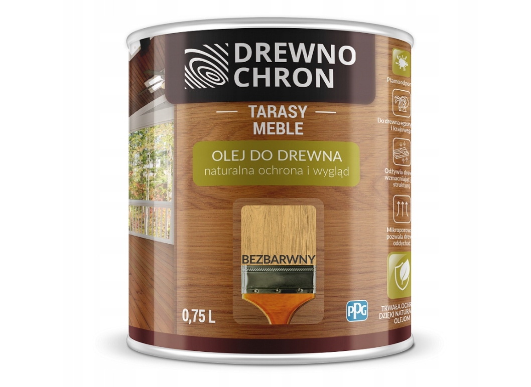 

Olej do drewna Drewnochron bezbarwny 0,75L