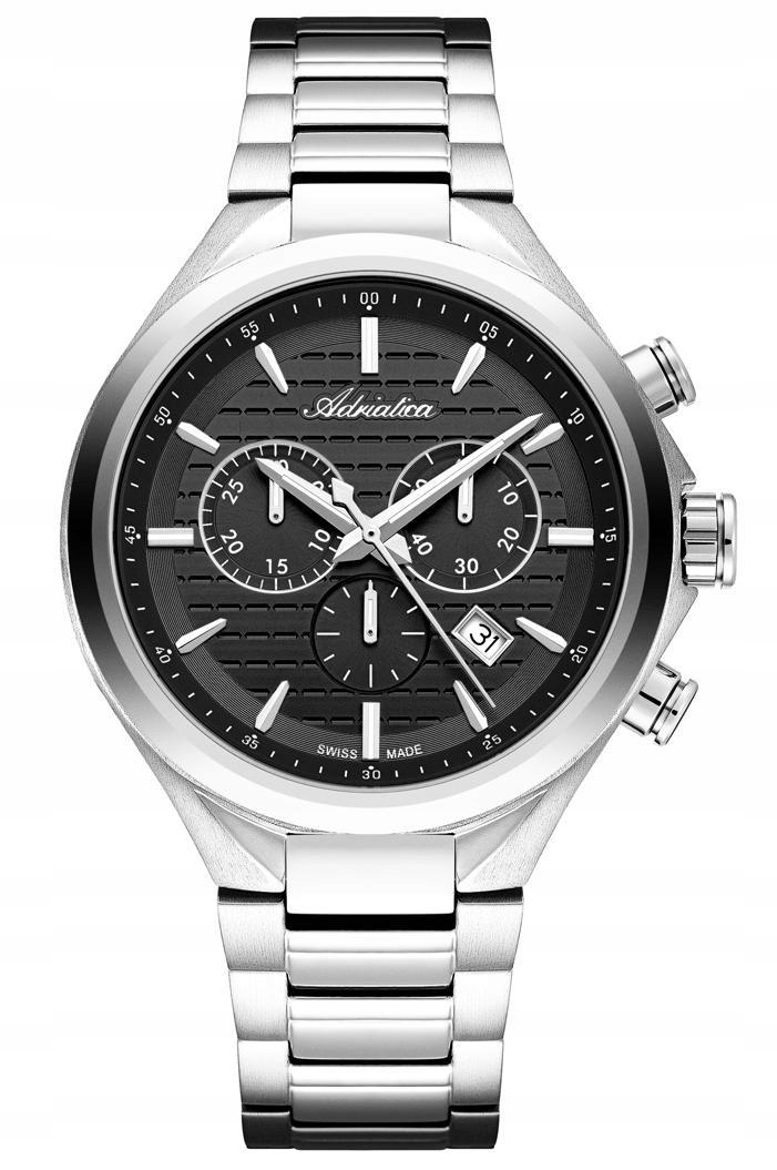 Nový Originální Pánské Hodinky Adriatica A8334.5116CH stříbrný chronograf