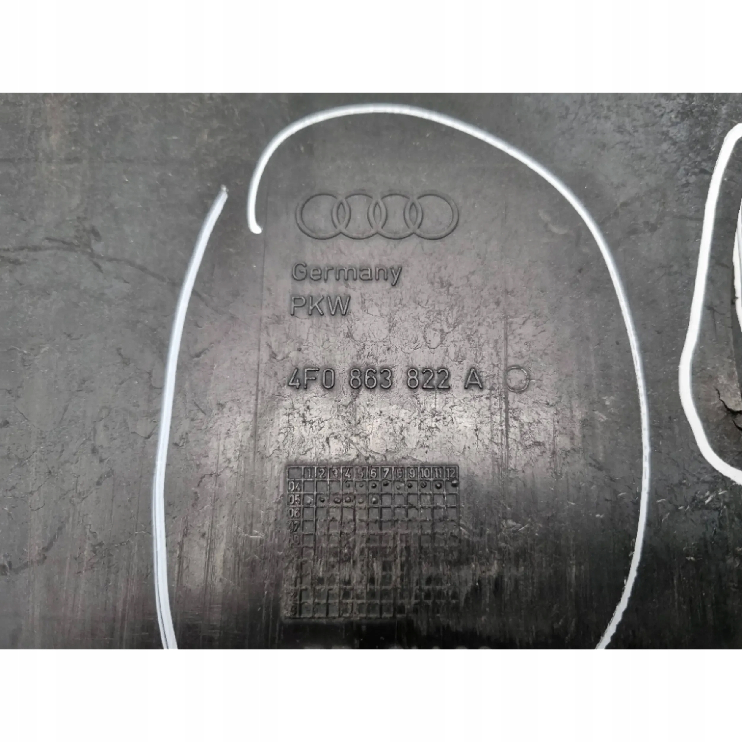 cover below engine 4F0863822A AUDI A6 C6 2.0 FSI