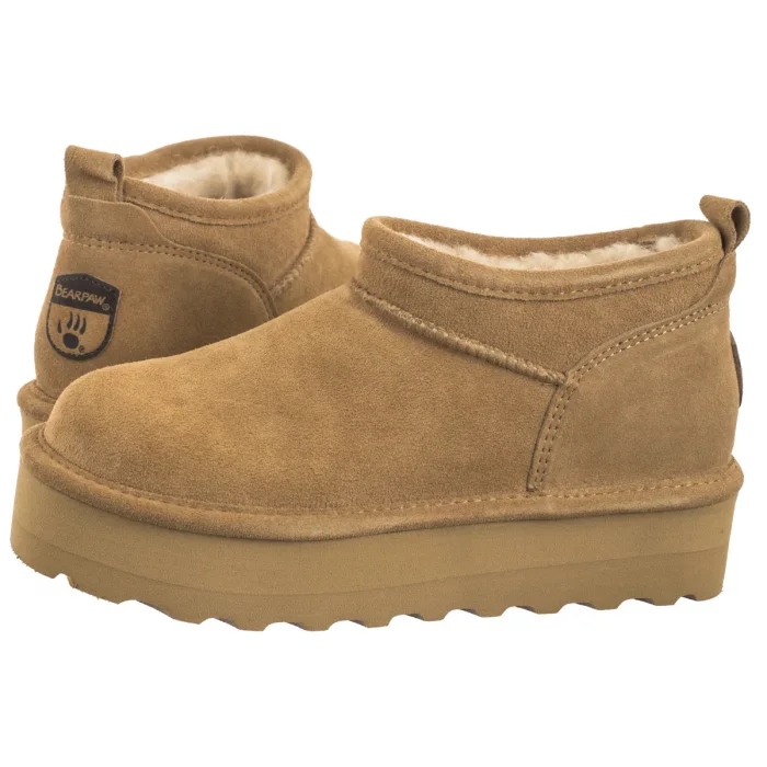 Kotníkové Boty Bearpaw Retro Shorty Iced Coffee Béžové