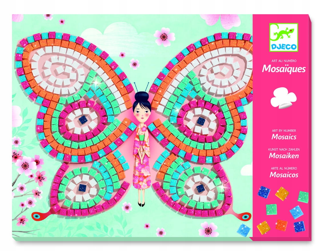 

Mozaiki dla dzieci Motylki zestaw kreatywny Djeco