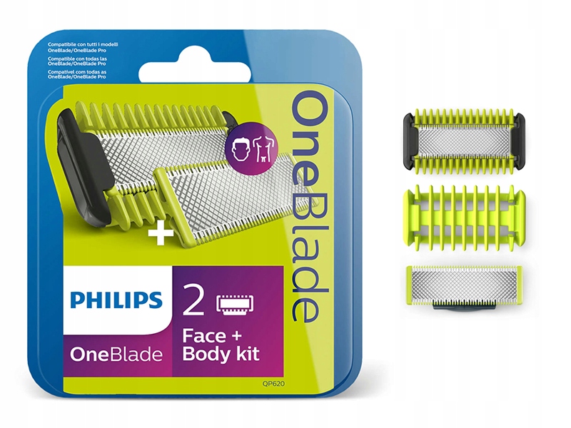 

Ostrza Philips One Blade QP620/50 nasadka do ciała