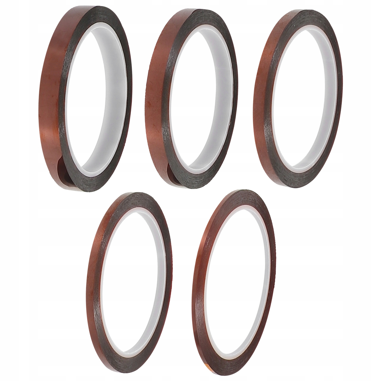 5 ROLEK TAŚMY TERMICZNEJ TAŚMA POLIIMIDOWA TAŚMA KLEJĄCA DO MASKOWANIA LUTÓW Szerokość produktu 9.8 cm