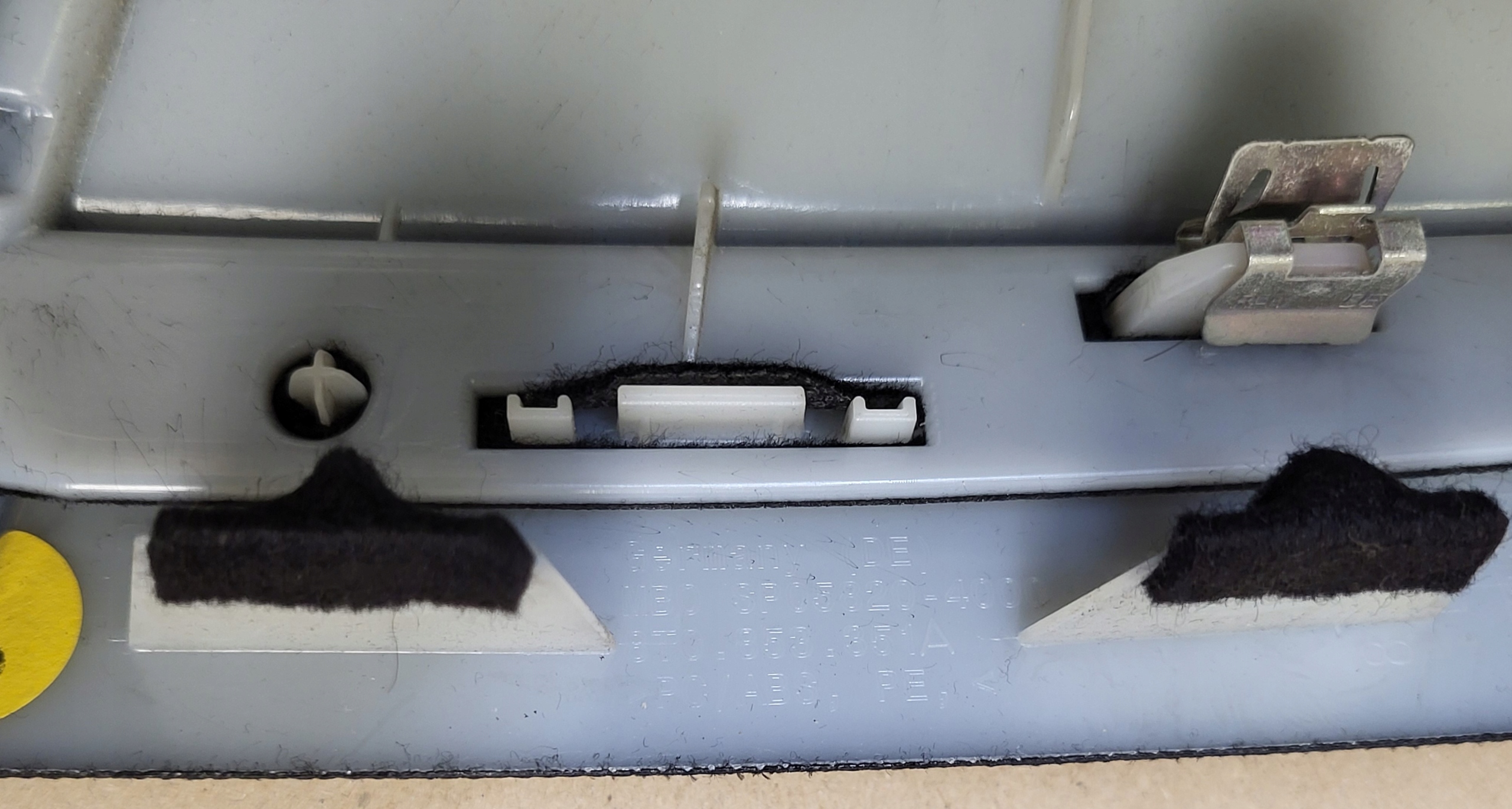 cover side SLUPKA B left central AUDI A5 8T COUPE S-line black, OE