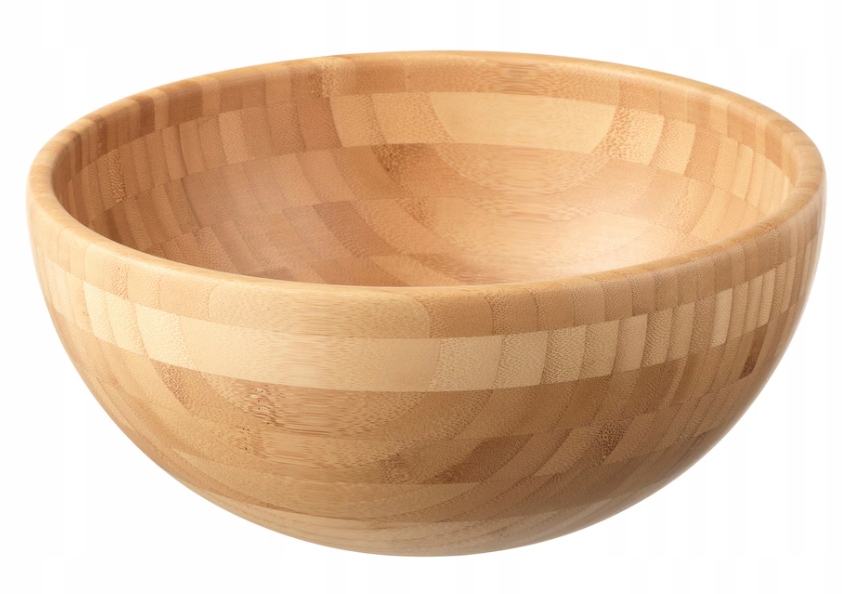 Miska Z Drewna Bambusowego Ładna Duża 28 cm Ikea Blanda Matt