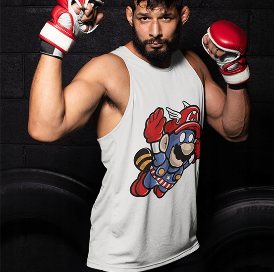 TANK TOP FILMOWE CAPTAIN MARIO Marka inna