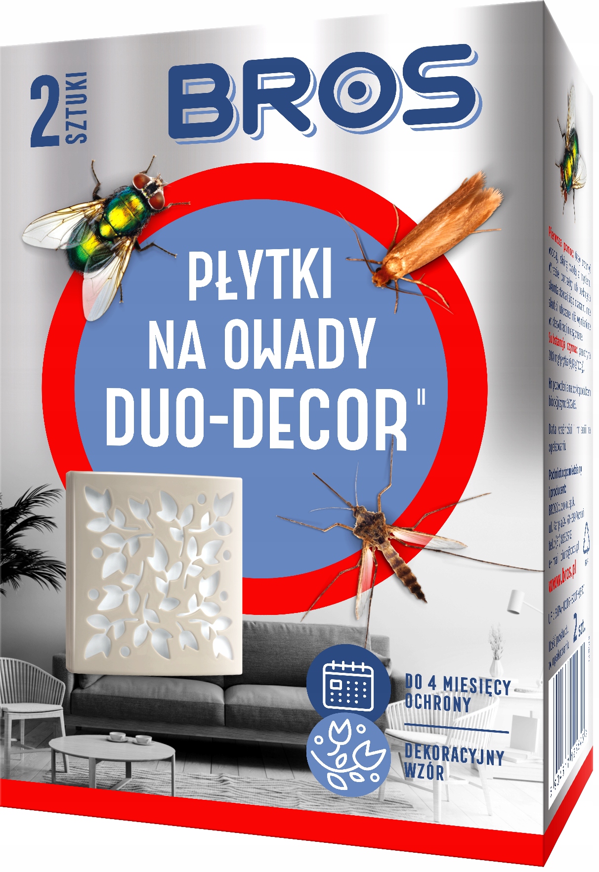 Bros Płytka na Owady Latające 2szt.