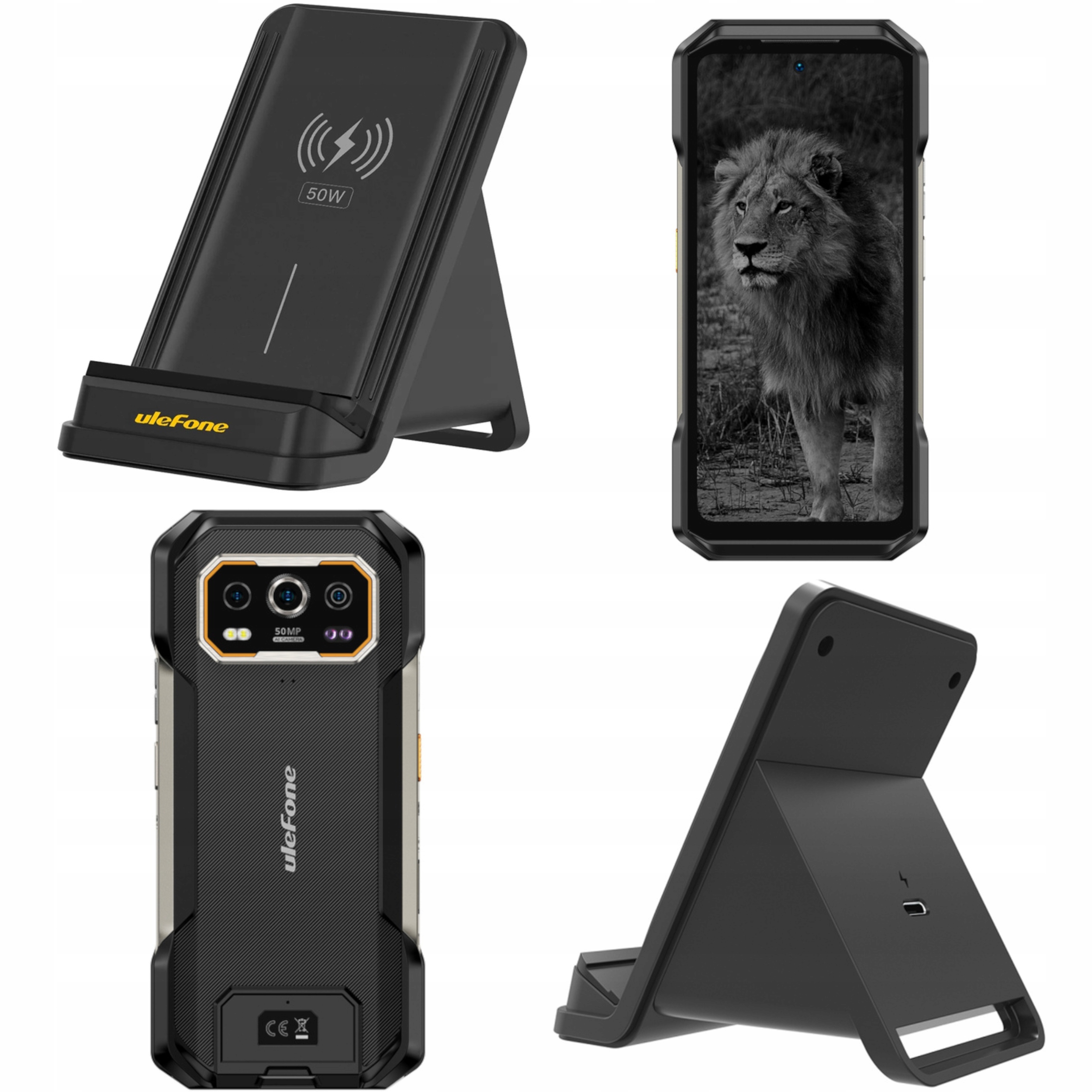 Pancerny Smarfon Ulefone Armor 27 Pro 12GB/256GB Noktowizja Ładowarka