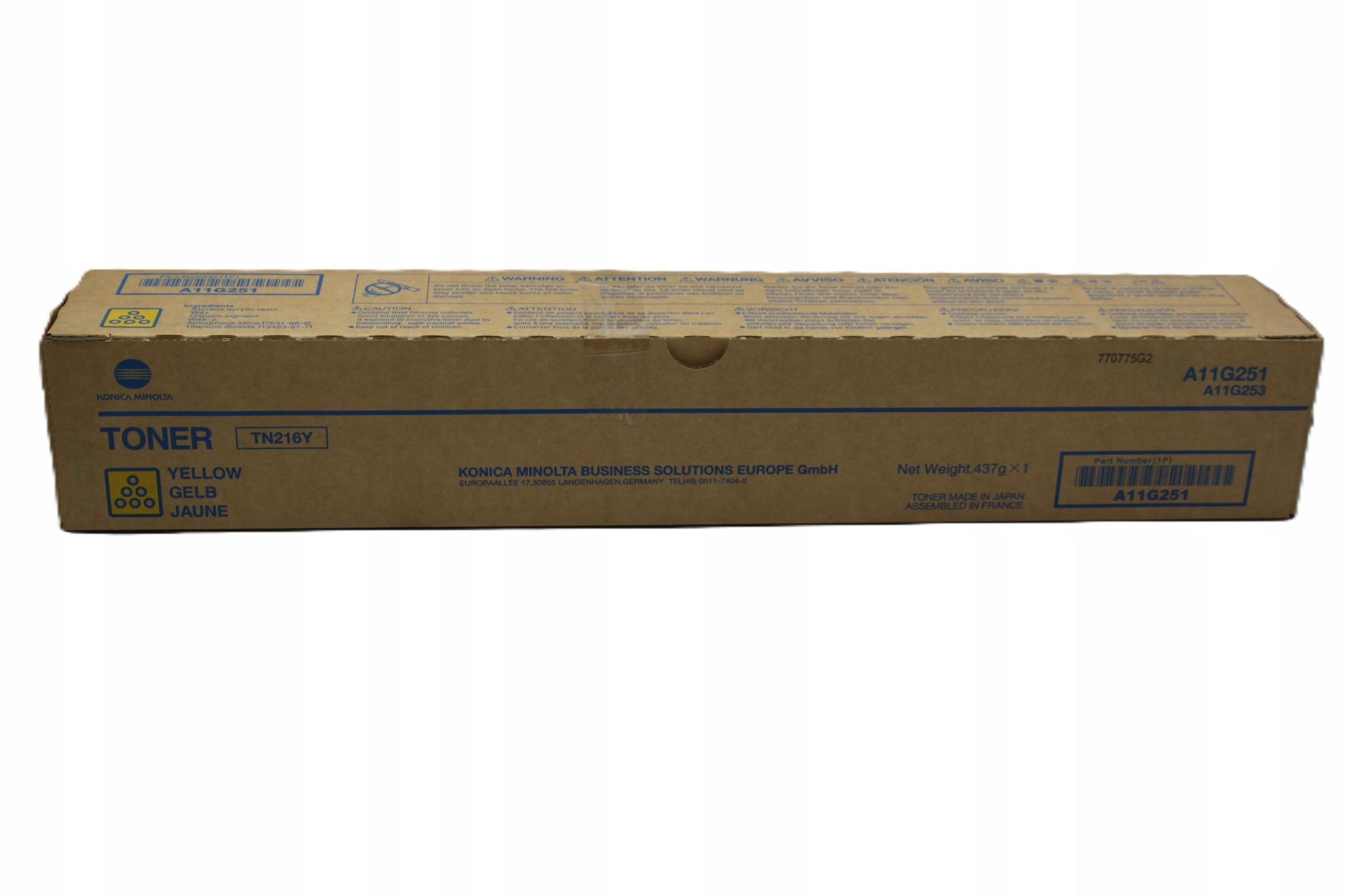 Minolta TN-216Y TN216Y A11G251 toner yellow originál