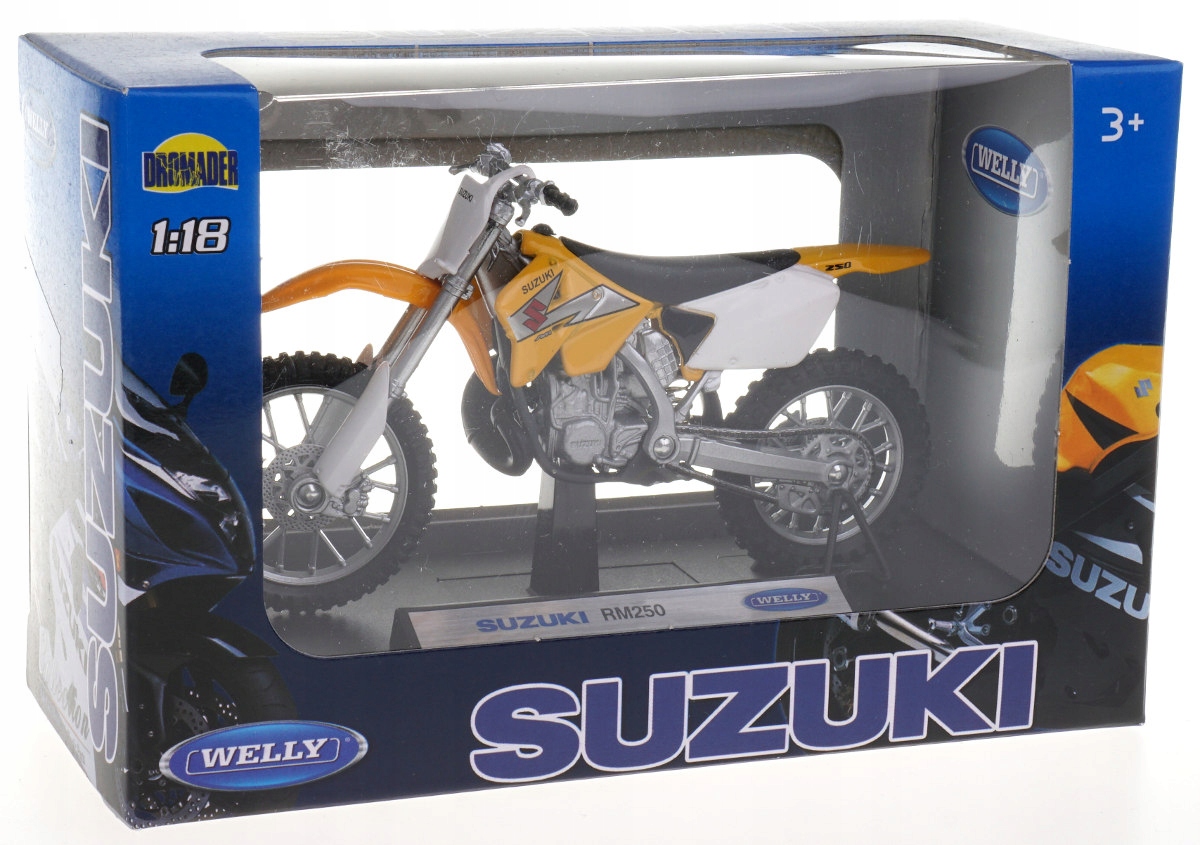 SUZUKI RM250 MODEL METALOWY WELLY MOTOR 1:18 CROSS EAN (GTIN) 5906952810207