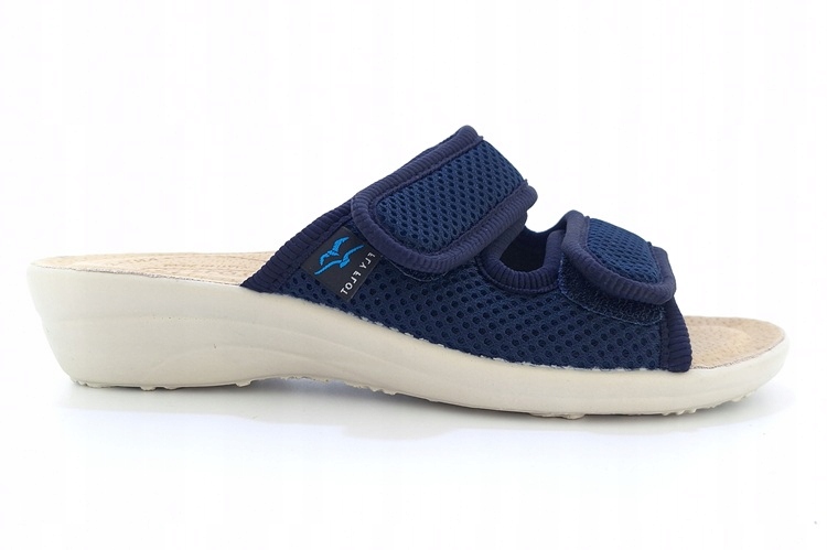 Nazouváky na suchý zip, tmavě modré Fly Flot T4 F50 Fe, vel. 41