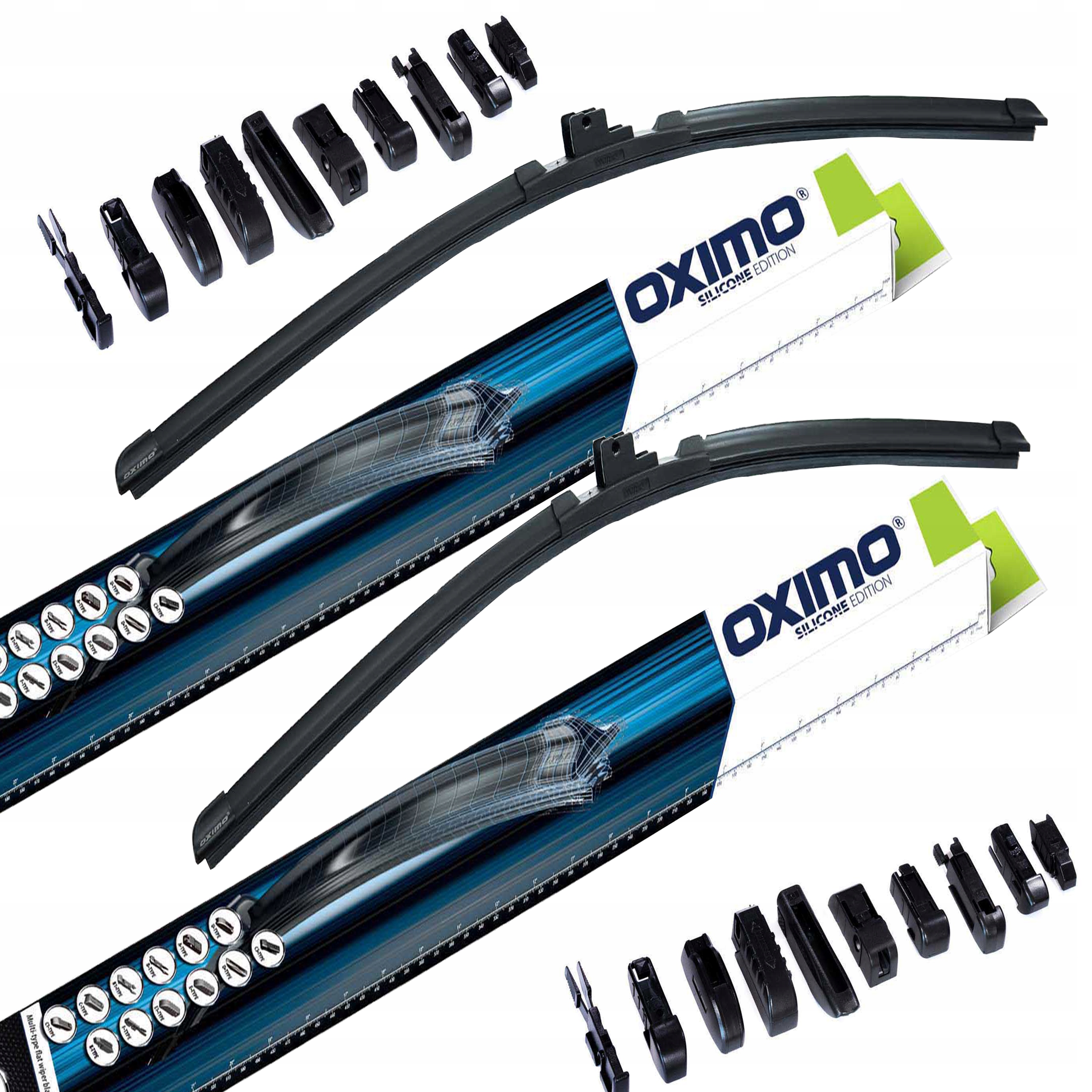 WYCIERACZKI PŁASKIE OXIMO MULTITYPE 650mm+650mm