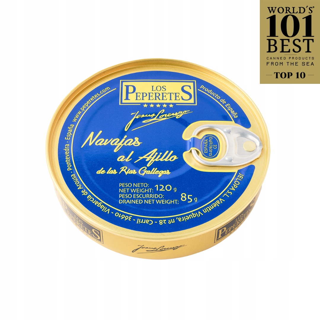 Levně Nože v česnekové omáčce Břitvy Al Ajillo, Los Peperetes 120 g