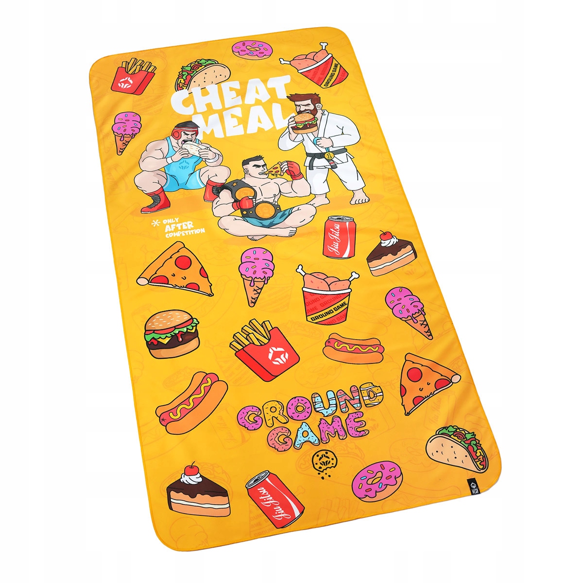 Ręcznik Ground Game Cheat Meal 75x150 Szybkoschnący Boks Mma Trening Sport