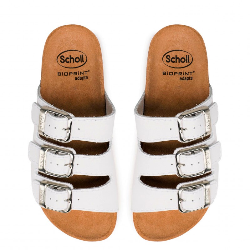 

Scholl buty, klapki Rio Wedge skórzane medyczne