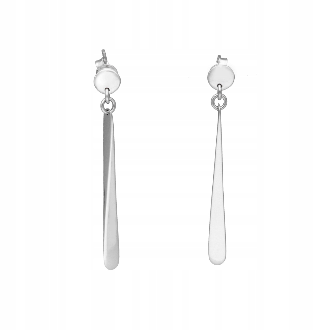 Dlouhé náušnice s prostorovými tyčinkami stříbro rhodium