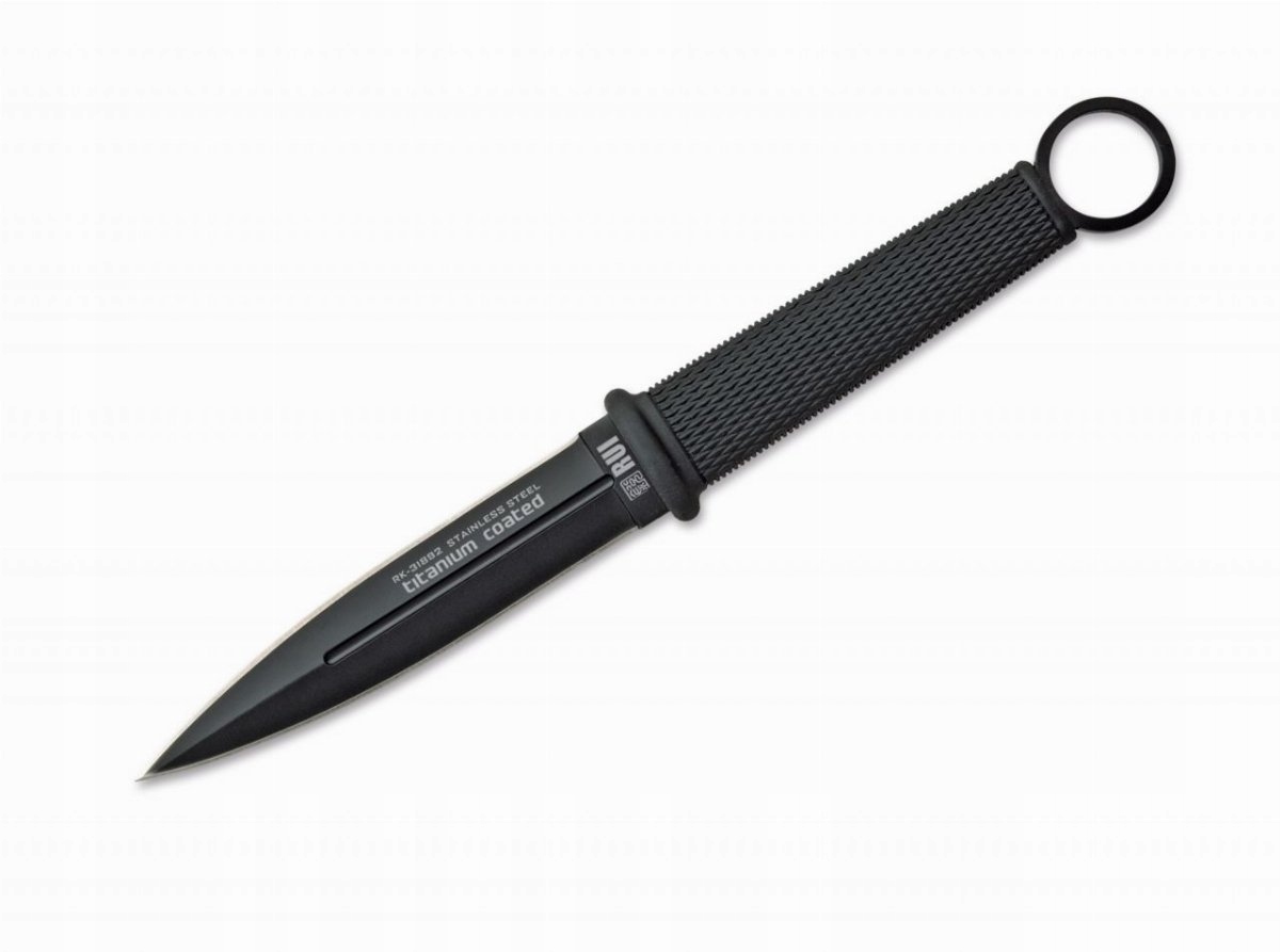 nůž pevný K25 Black Ops Delta 31892 121 mm ocel s titanovou povrchovou úpravou, guma