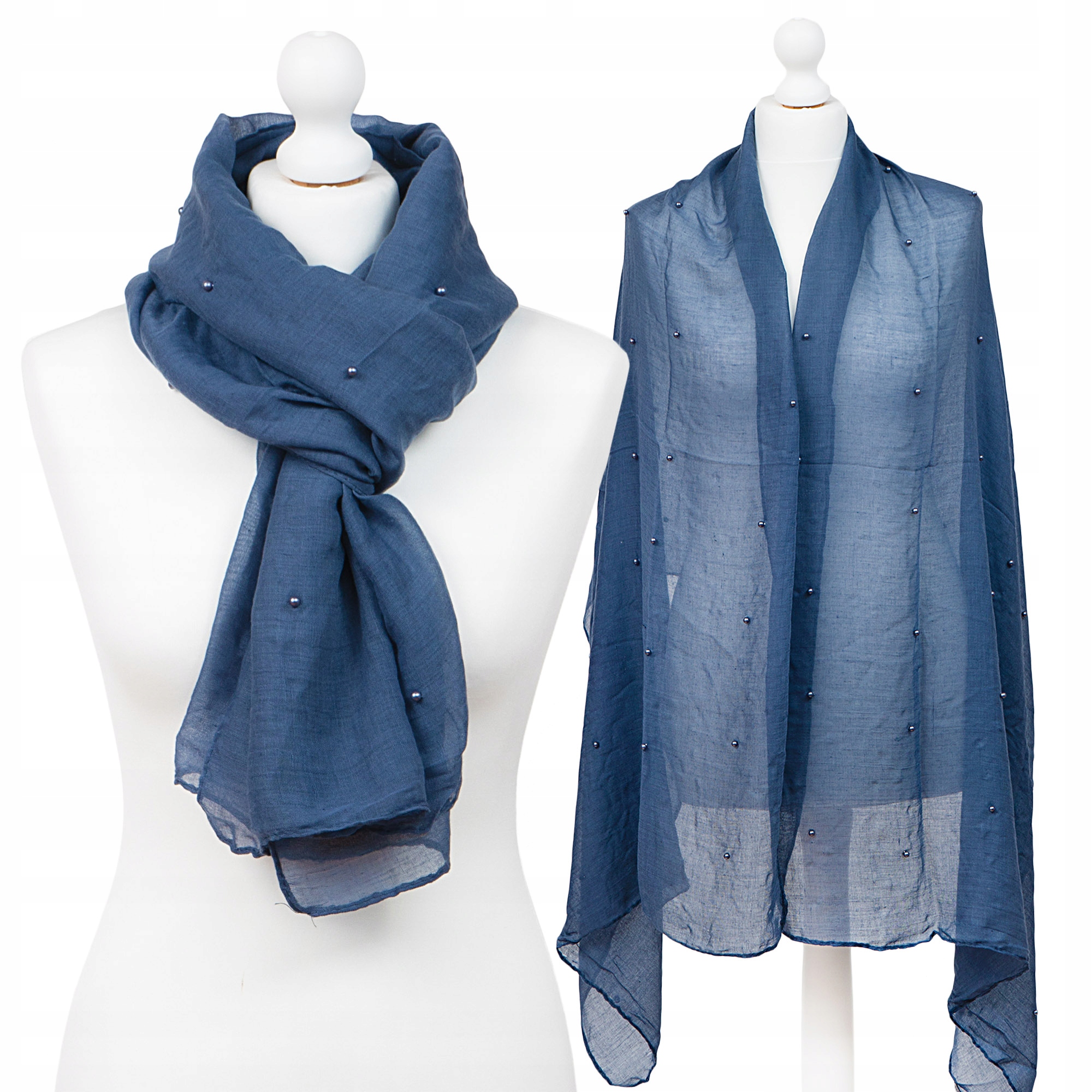 

Duży Szal Chusta Apaszka Wiosenny Perły Pastelowy