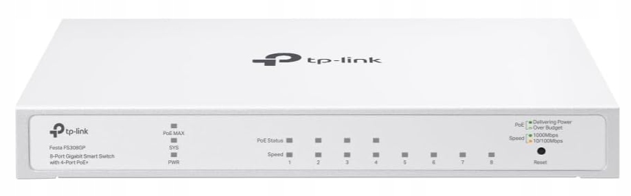 Przełącznik Sieciowy Tp-link Festa FS308GP 8-PORTOWY Smart Switch Biały