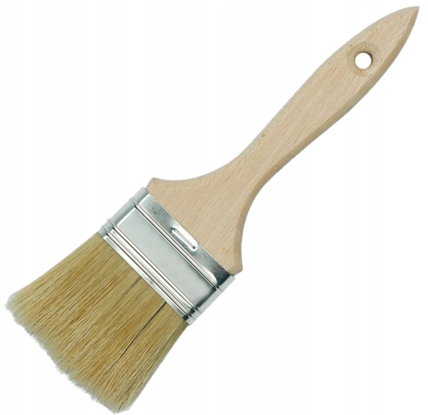 Pędzel Angielski Płaski 63 mm – Naturalne Włosie