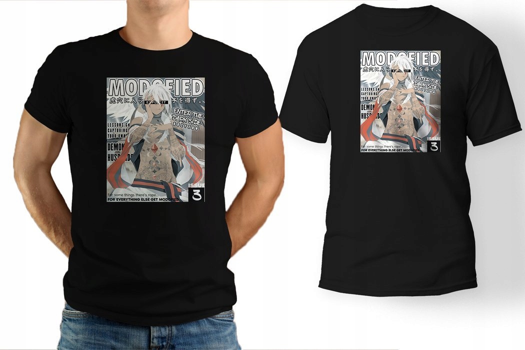 

T-shirt męski Anime manga Husbando koszulka Xs